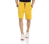 Cipo & Baxx Pantaloncini corti da uomo con cappuccio, bermuda Capri CK271, giallo., XL