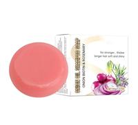 Cipolla Shampoo Sapone 100g, Cipolla Biotin Shampoo Bar, Schiuma Controllo Frisottis Condizionatore Purificante Nutriente Adulti Uomini Donne Adolescenti