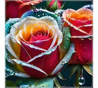 Cipolle con rose Rari,Abbellire l'ambiente,resistenti all'inverno,grazia,decorazione da giardino,Aroma affascinante,rizoma di rosa,mix di cipolle.-1Wurzel-G