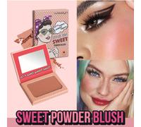 Cipria Treat Me Blush, dalla finitura setosa opaca o shimmer, illumina il incarnato, con specchio incorporato, crea un effetto naturale opaco, colore a lunga tenuta, leggera e sfumabile, ideale per fe