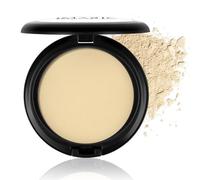 Cipria Compatta, Cipria Viso Finish Opaco e Texture Leggera Bianco Brillante, Cipria Fissante Trucco Trucco a Lunga Durata, Levigante e Illuminante, per Tutti I Toni Della Pelle, #01