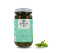 Cipriani Pesto di Basilico Bio Senza Aglio e Senza Formaggio, Pesto Leggero / Delicato, Agricoltura Biologica UE, Condimento per Pasta, Crostini o Verdure, 180g