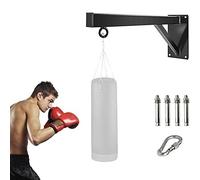 Cipriani sport - Staffa da Parete Professionale per Sacco da Boxe - Supporto Robusto 50cm in Ferro Nero - Adatto per Allenamento Boxe Indoor di Tutte Le Dimensioni - Sicuro e Durevole