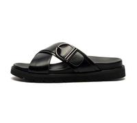 Cipriata Dalia Donna Chic Moda Firmata Estate Fermacapelli Passanti Sandali Nero