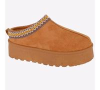 Cipriata Danilla Scarpe Donna Slippers Slip-On Casual Microfibra Tan