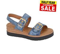 Cipriata Milio Moda Donna Estate Stilista Sandali Casual Blu