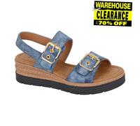 Cipriata Milio Moda Donna Estate Stilista Sandali Casual Blu