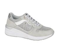 Cipriata Novelia Sneakers Casual Da Donna Allacciate Argento PU/Mesh
