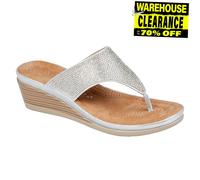 Cipriata Sandra Donna Vestito Casual Moda Estate Diamonte Sandali con Zeppa