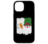 Cipro Algeria Mezza bandiera Cipro Algeria patrimonio algerino Custodia per iPhone 14