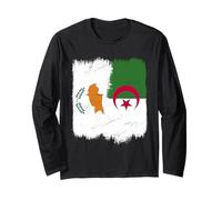 Cipro Algeria Mezza Bandiera Cipro Algeria Patrimonio algerino Maglia a Manica