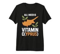 Cipro all I Need Is Vitamin Cyprus Bandiera L'isola di Cipro Maglietta Premium