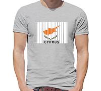 Cipro Barcode Bandiera - Maglietta Uomo - Bandiera Della Repubblica Cipro