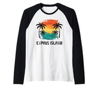 Cipro Isola Viaggi, Europa Turistico Mediterraneo Vacanza Maglia con Maniche Raglan