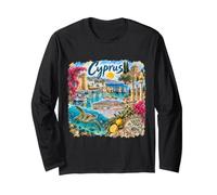 Cipro Medio Oriente, Asia, Isola, Mar Mediterraneo Maglia a Manica