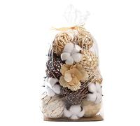 CIR OASES Palline decorative assortite sferiche ramoscelli in rattan palline di vimini in cotone per ciotole e vasi riempitivi sfere sfere riempitrice centrotavola decorazione per la casa