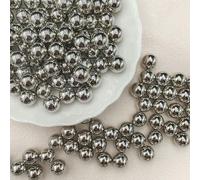 Circa 100 g di perle in ABS, ca. 2800 pezzi, 4 mm, perline distanziatrici non porose, perline artificiali, perline intermedie per fai da te, per la creazione di vasi, per la creazione di gioielli,