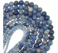 Circa 180 perline di avventurina blu per la creazione di gioielli da 4 mm avventurina blu pietre preziose sciolte perline Gu-k6598