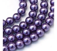 Circa 210 perline rotonde in vetro da 4 mm per la creazione di gioielli indaco perline perlate tinte sfuse perline distanziali per collane fai da te braccialetti che fanno decorazioni per abiti da