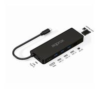 Circa 8 in 1 USB -C Hub -c con 3x USB -A 3.0 - 1x HDMI - 1x RJ -45 - 1x USB -c PD - Lettore microSD e lettore SD - cavo 18 cm NEW