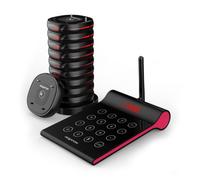 Circa appCUSTOMERCALLERKIT Kit cercapersone per clienti con trasmettitore + 10 dischi + base di ricarica