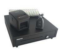 Circa appPOSPACK4180USB-2D Stampante termica USB con tecnologia 2D e taglio automatico, pacchetto completo