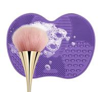 CIRCA CIRCA MATCHA MACCHINA Cespuglio cespuglio cespuglio, tappetino per la pulizia dei pennelli cosmetici | Pad di pulizia, strumenti di bellezza badante con tazza