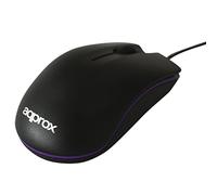 Circa ottico, 800 DPI, Mouse USB ergonomico, colore: nero/viola