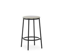 Circa Sgabello Bar H65 Imbottito Nero/MLF20 Sabbia