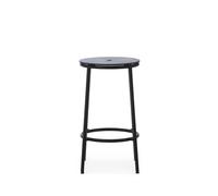 Circa Sgabello Bar H65 Nero/Rovere Nero