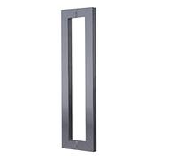 CIRCIR 44cm/60cm/80cm/100cm/120cm/150cm Long Office/Bank Doors Konb,Door Pull for Interior/Exterior Gates, Mounted Back to Back(Gray,100cm/40inch)