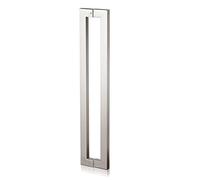 CIRCIR 44cm/60cm/80cm/100cm/120cm/150cm Long Office/Bank Doors Konb,Door Pull for Interior/Exterior Gates, Mounted Back to Back(Silver,100cm/40inch)