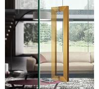 CIRCIR 44cm/60cm/80cm/100cm/120cm/150cm Long Office/Bank Doors Konb,Door Pull for Interior/Exterior Gates, Mounted Back to Back(Gold,150cm/59inch)