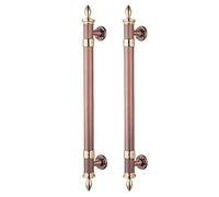CIRCIR Antique Door Handles with Carving Craft Design,Door Pull Handle for Barn Sliding Gate, for Balcony Patio Bathroom Doors(Red Bronze,120cm/47.2in)