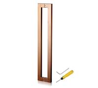 CIRCIR Barn Bathroom Entry Two-Sided Door Push Bar,Door Pull Stainless Steel Pulls Door Handles Set, 17inch/24inch/32inch/40inch/47inch/59inch Gates Handle(Rose Gold,120cm/47inch)