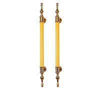 CIRCIR Barn Patio Sliding Gate Kitchen Cabinet Pull Handle,Barn Door Handles and Pulls, with Hardware, for Indoor Outdoor Door(Gold,60cm/23.6in)