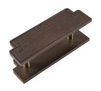 CIRCIR Double-Side Heavy Duty Gate Handles Door Handles with Craft Pattern,Barn Door Handles and Pulls, for Home/Office/Hotel Gate(Green Bronze,20cm/7.9in)