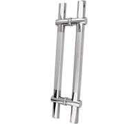 CIRCIR Double Sided H Shape Push Pull Bar Handle,Stainless Steel Door Handle, 1.6ft/2ft/2.6ft Long, Adjustable Hole Pitch(60cm/24in)