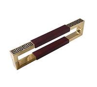 CIRCIR for Sliding Glass Doors/Garage Shed/Wooden Doors,Steel Red Solid Wood Two-Sided Pull Handle(Length: 60cm)