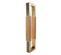 CIRCIR Heavy Duty Gate Handles Double-Side H-Shape/Ladder Door Handles,Rustic Barn Door Handles, for Glass/Wooden/Sliding Barn Door(Wood Color,150cm/59.1in)
