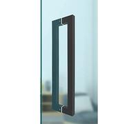 CIRCIR Interior Exterior Heavy Duty Swing Door Handle,Square Rectangle Flat Shape Stainless Steel Push Pull Bar Handle(800x762mm)