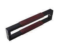 CIRCIR Interior/Exterior Large Yard Gates Handles,Door Pull Double Sided Push Pull Bar Handle for Sliding Doors Bathroom Door, 24" / 32" / 39" / 47" / 59" Long(Red/Black,100cm/39inch)