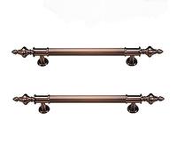 CIRCIR Interior External Door Hardware Set,Two-Sided Heavy Duty Barn Door Handles, Gate Handles with Carving Craft Design(80cm/31.5in)