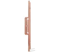 CIRCIR Solid Aluminum Modern Barn Door Handles for Office/Hotel Front Doors,Interior Exterior Door Pull Push Handle -16/24/32/40/48inch,Double Side Mounted(Red Copper,120cm/47.2in)