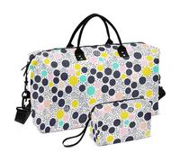 Circle Art Borsa grande colorata Borsa da weekender, borsa sportiva da palestra con borsa da toilette per trekking multifunzionale