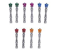 Circle Attachment Bits 1/4 Inch | 10Pcs Alloy Steel Screwdriver Bits for Drywall/Electric Drills/Cordless Screwdrivers | Single Head Quick Change Hex Shank