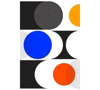 Circle Flow Notebook - Bold Abstract Journal: Geometric Writing Pad | Matte Hardcover | 80 Lined Pages | Premium White Paper | Creative Stationery Gift