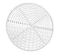 Circle Gauge Righello 10 Pollici Centro Finder Materiale Acrilico Pollici E Cm Scale Design Trasparente Per La Lavorazione Del Legno Metalworking Vetro Arte Disegno Artigianato FAI DA