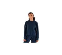 Circle get lucky crop sweat navy blue