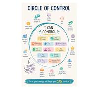 Circle Of Control Inspirational Metal Sign 8x12 Inch